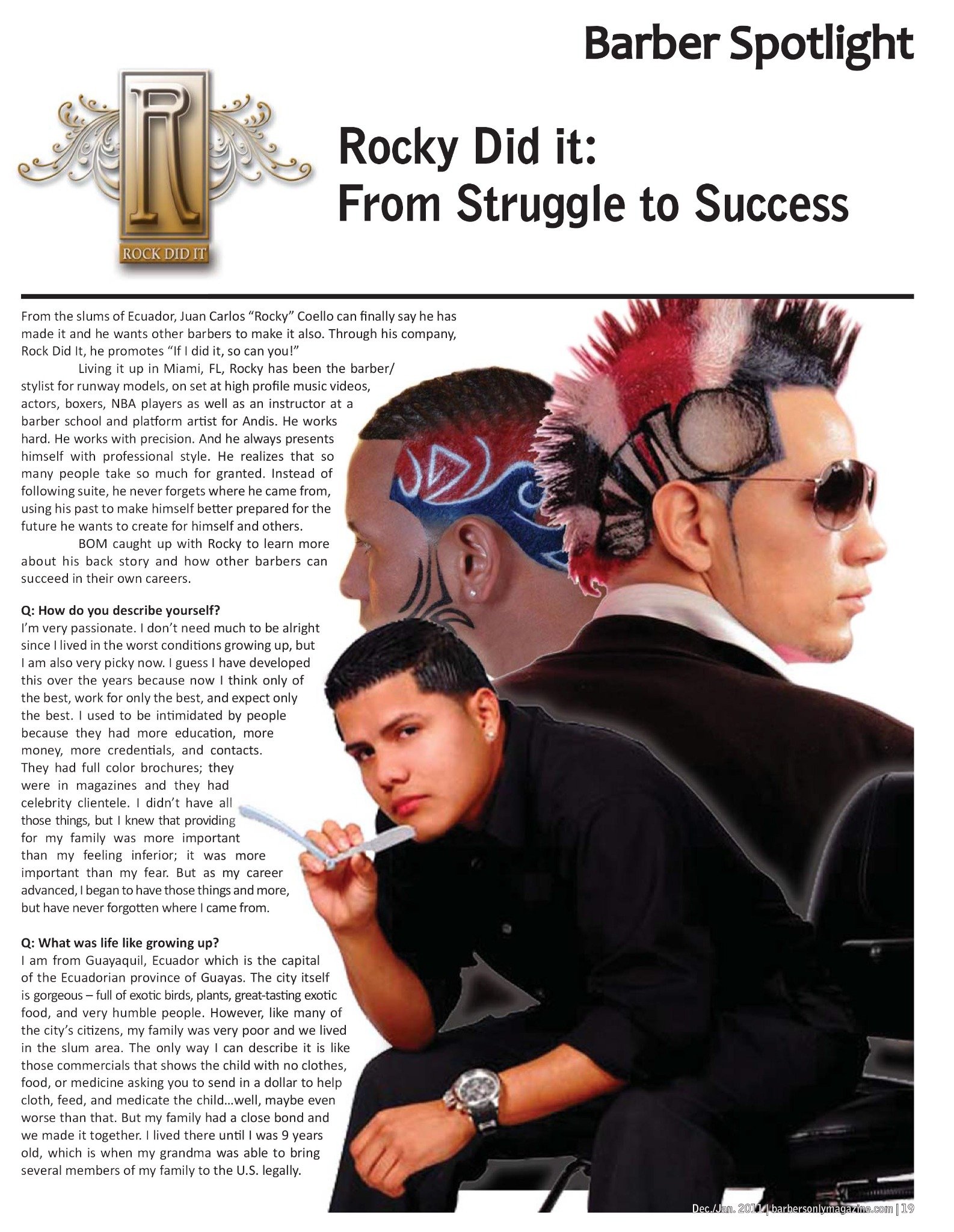 Rocky Did It From Struggle to Success article